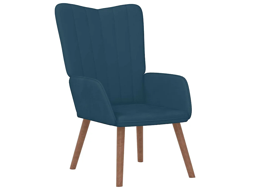 Relaxsessel Blau Samt