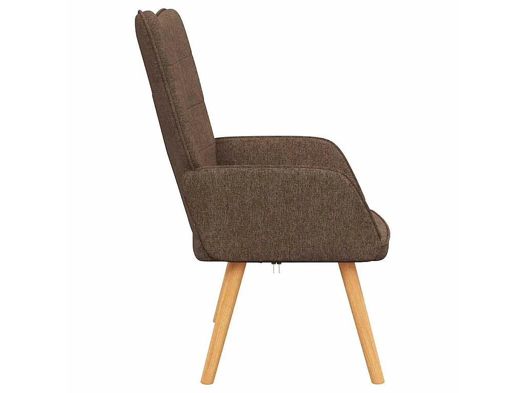 Chaise de relaxation Marron Tissu