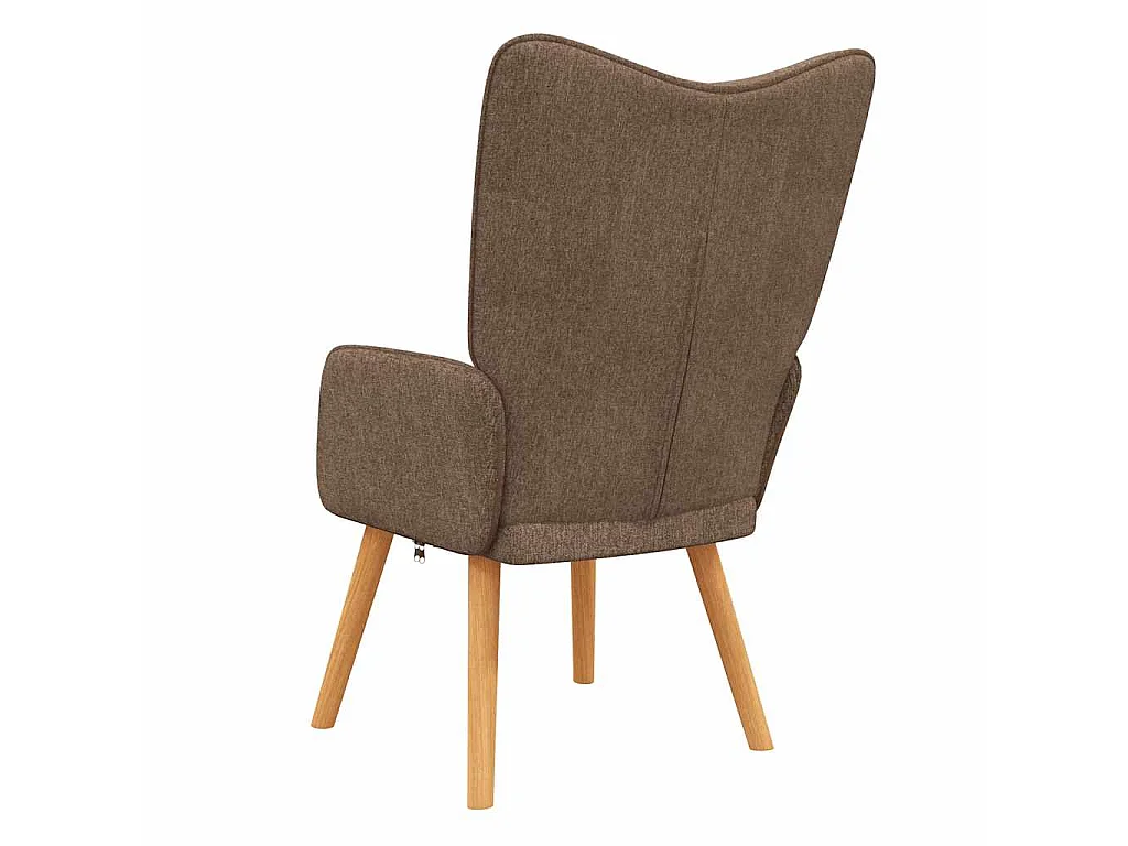 Chaise de relaxation Marron Tissu