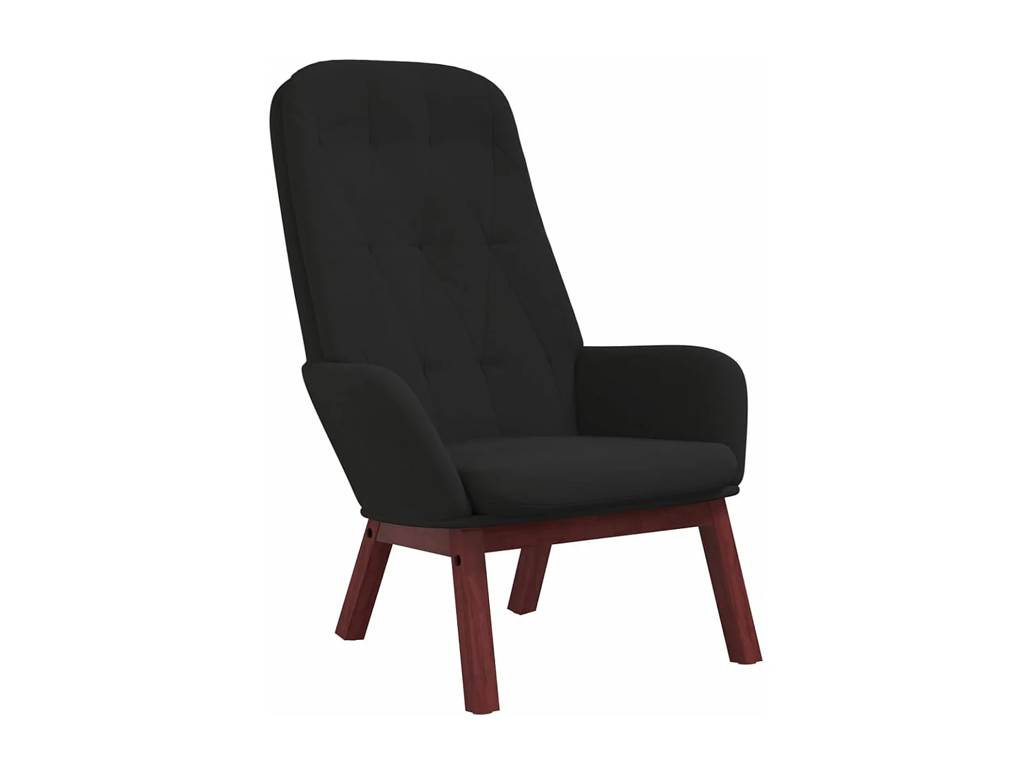 Chaise de relaxation Noir Velours