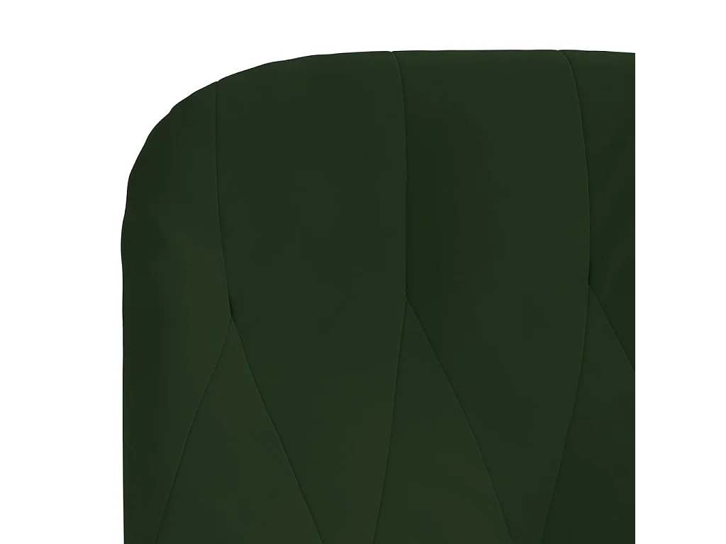 Chaise de relaxation Vert foncé Velours