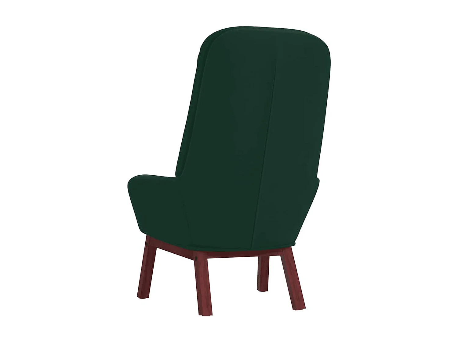 Cadeira de descanso veludo verde-escuro