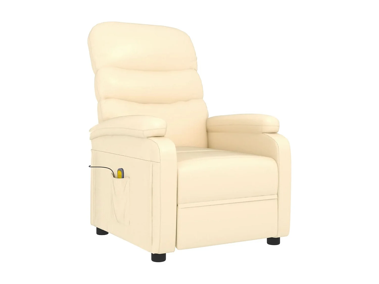 Cadeira de massagens couro artificial cor creme