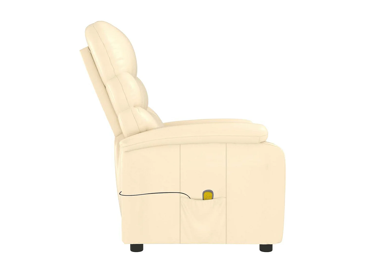 Cadeira de massagens couro artificial cor creme