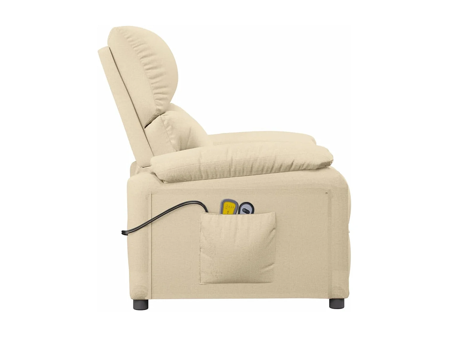 Fauteuil électrique de massage Crème Tissu