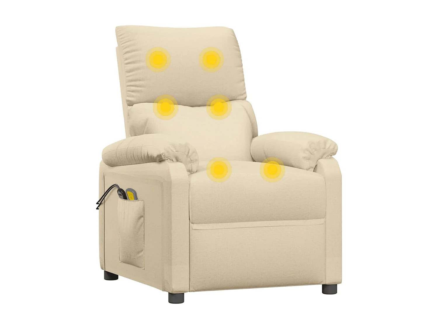 Fauteuil électrique de massage Crème Tissu