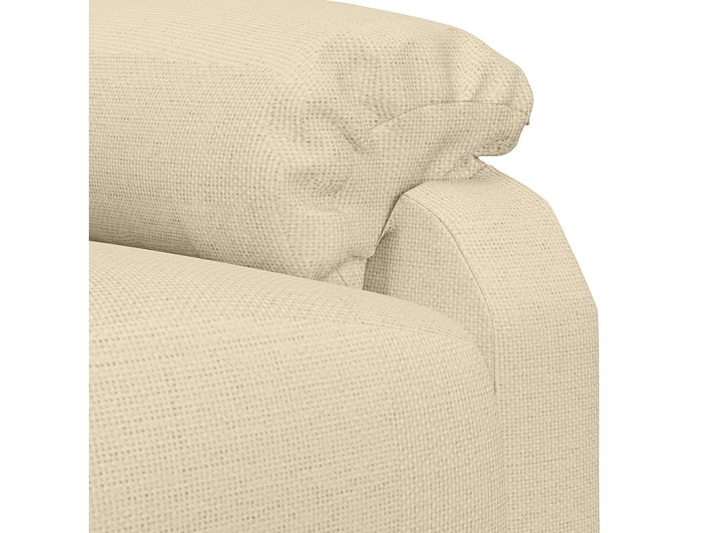 Fauteuil électrique de massage Crème Tissu