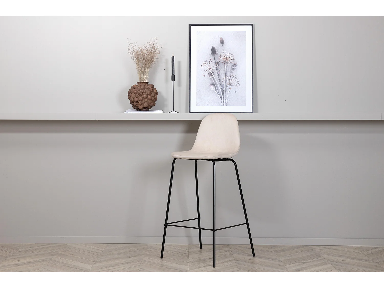 Barkruk POLAR BS 1NOS 42x43x105 Beige