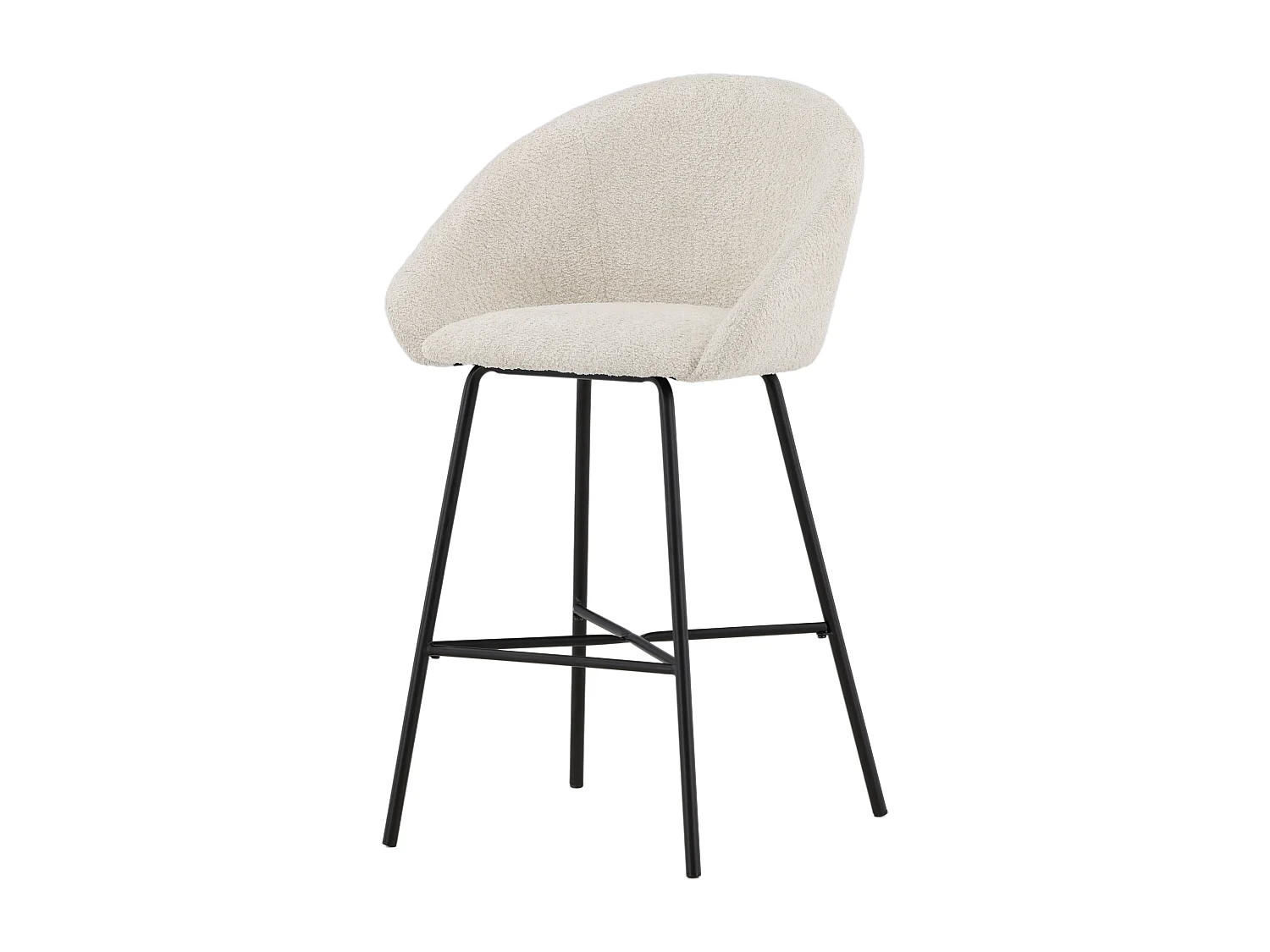 Barkruk VELVET BS 1NOS 59x54x96 Wit