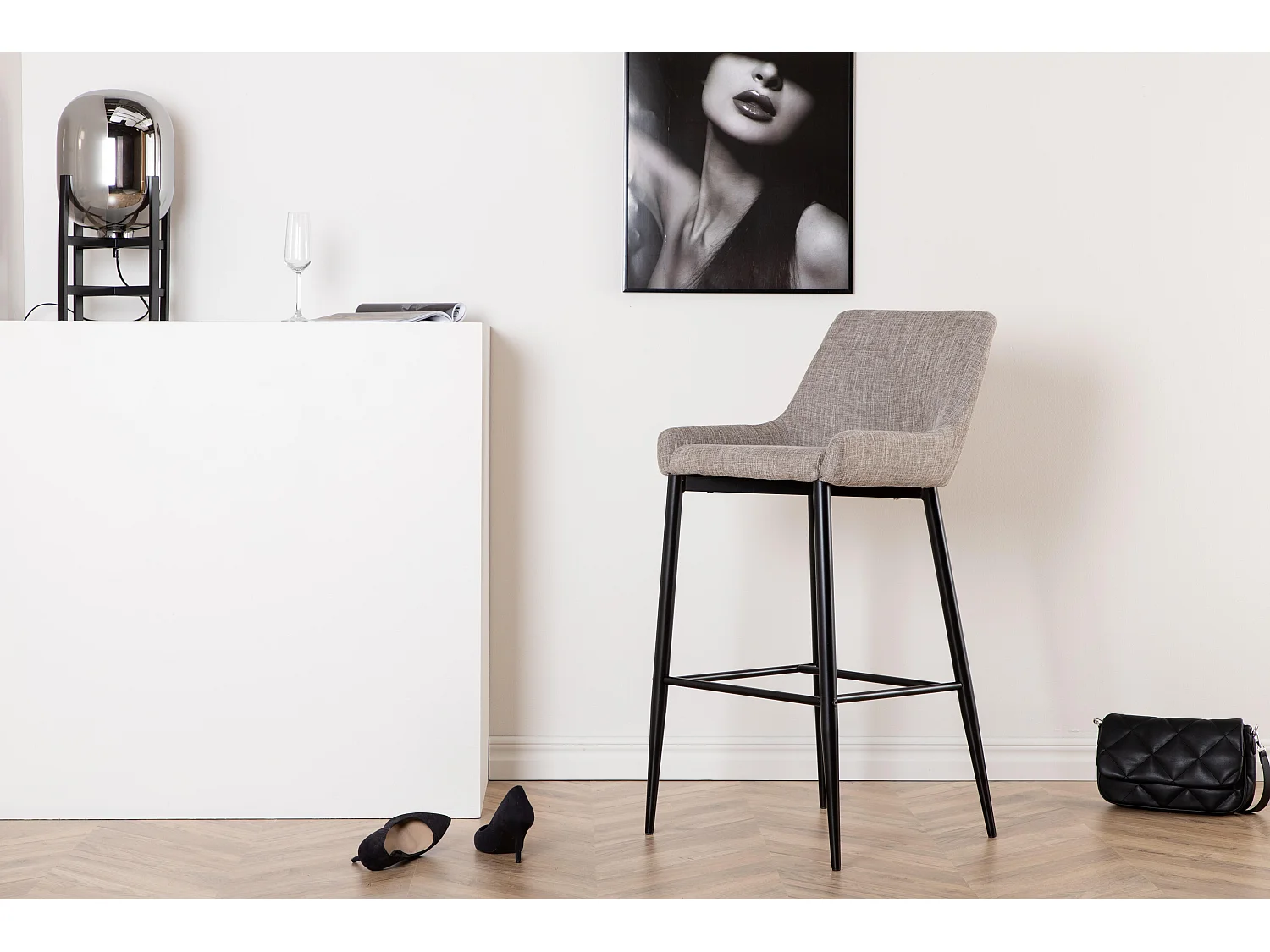 Barkruk PLAZA BS 1NOS 48x57x105 Beige