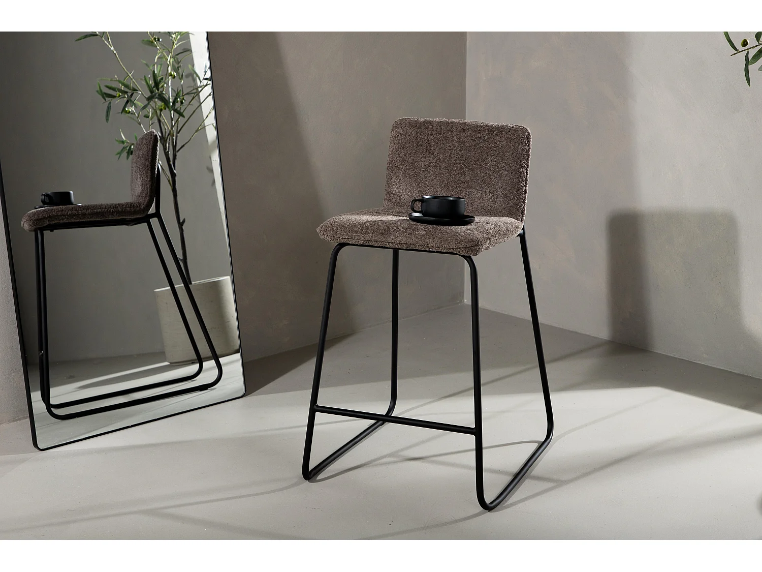 Tabouret De Bar BISBEE BS 1NOS 41x50x84 Grisfoncé