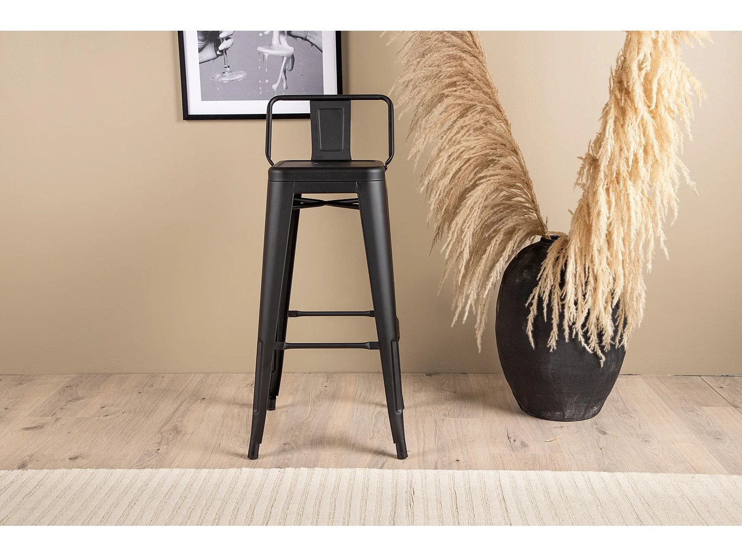 Tabouret De Bar TEMPE BS 1NOS 43x43x94 Noir