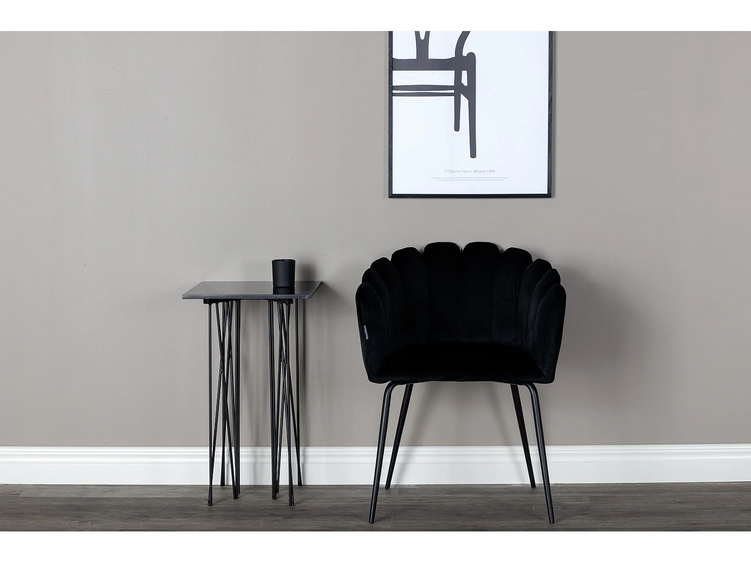 Eetkamerstoel LIMHAMN DRC 1NOS 61x54x77 Zwart