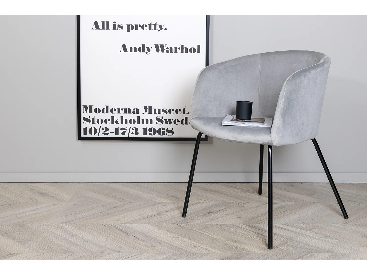 Sedia BERIT DRC 1NOS 55x55x78 Grigio