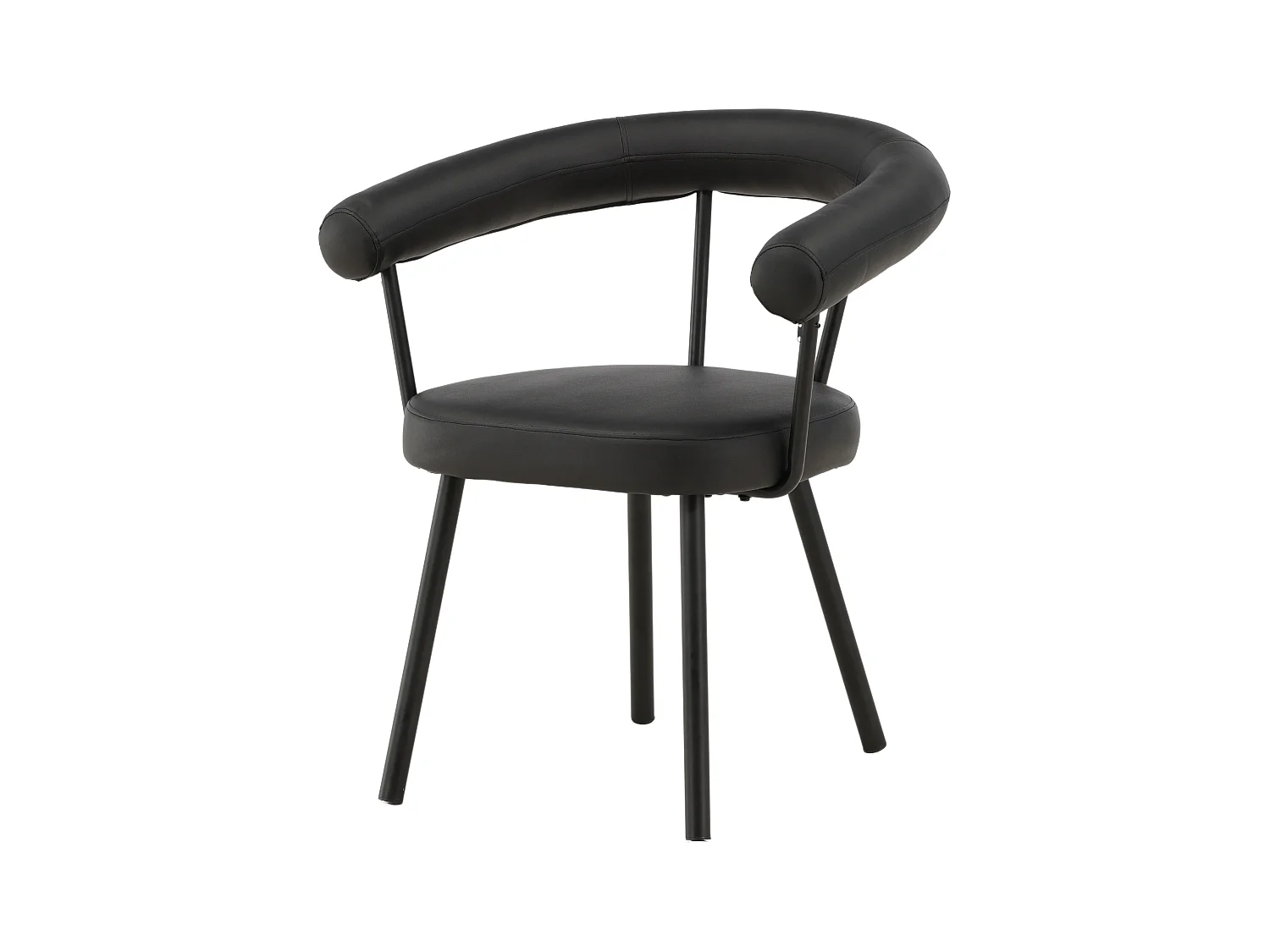 Chaise VÄSTERÅS X JOSEFIN LUSTIG DRC 1NOS 68x60x73 Noir