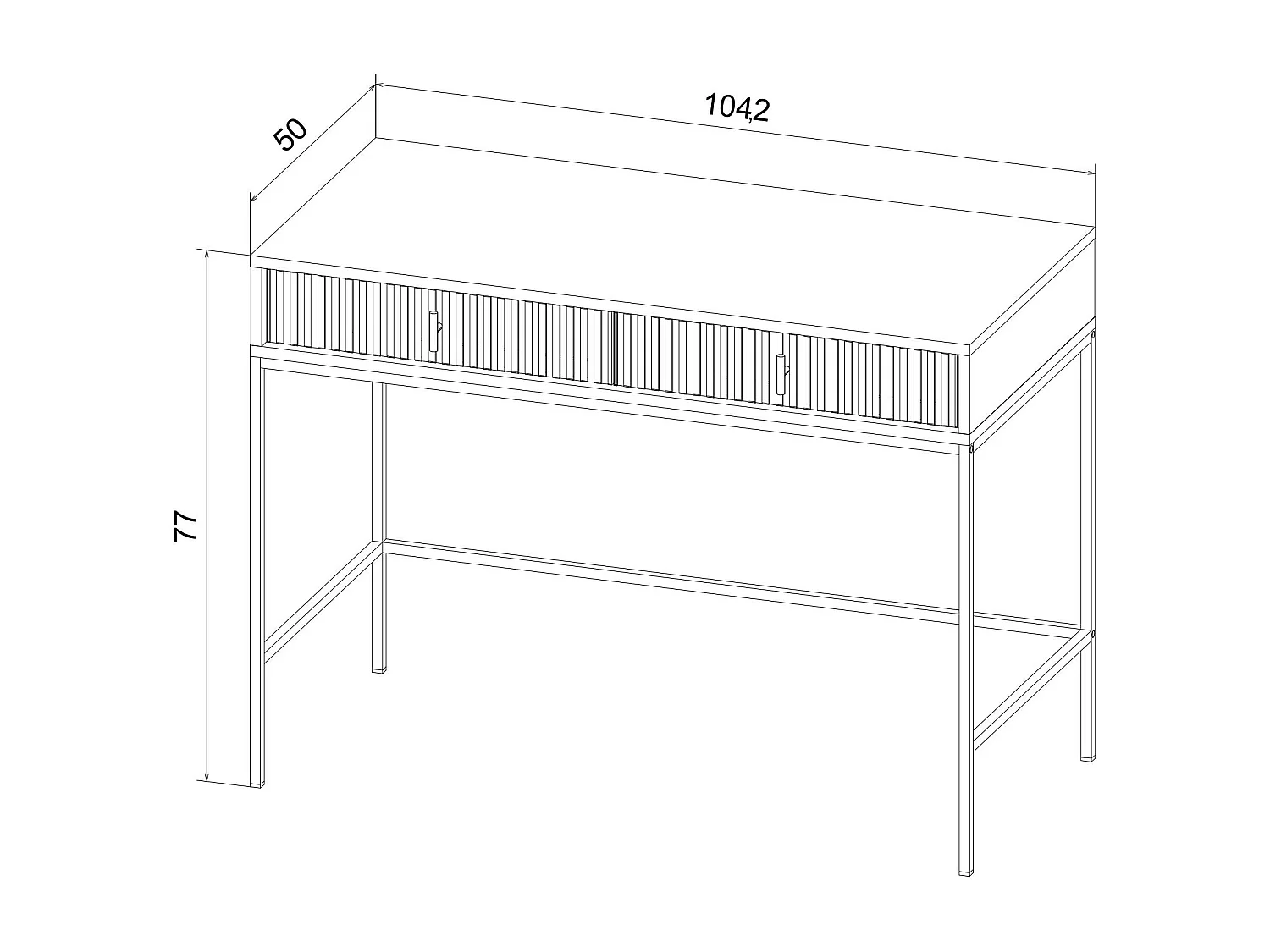 Consoletafel MAGGIORE CONT104 104x50x77 Groen