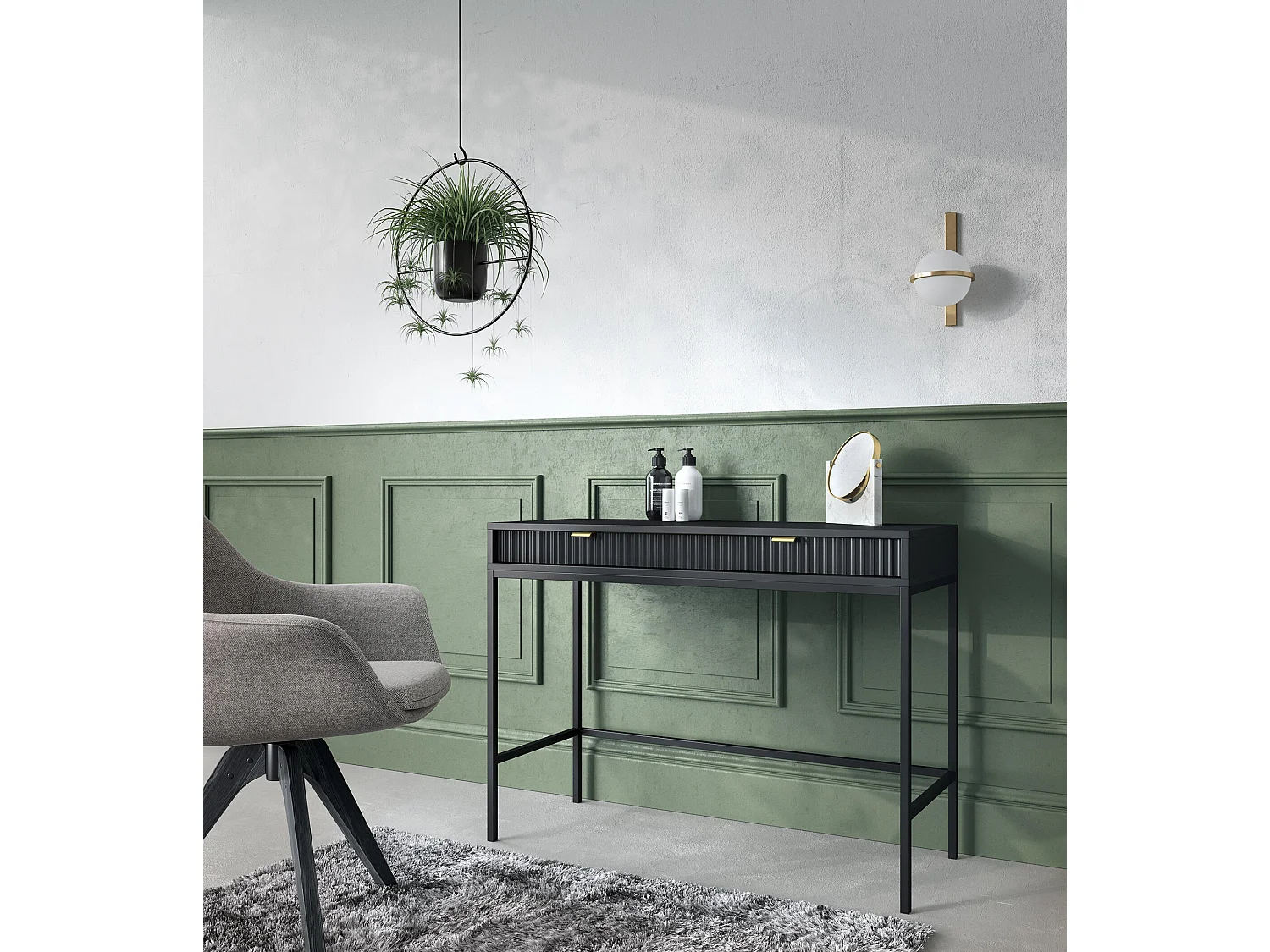 Mesa De Consola AVON CONT104 104x50x77 Negro