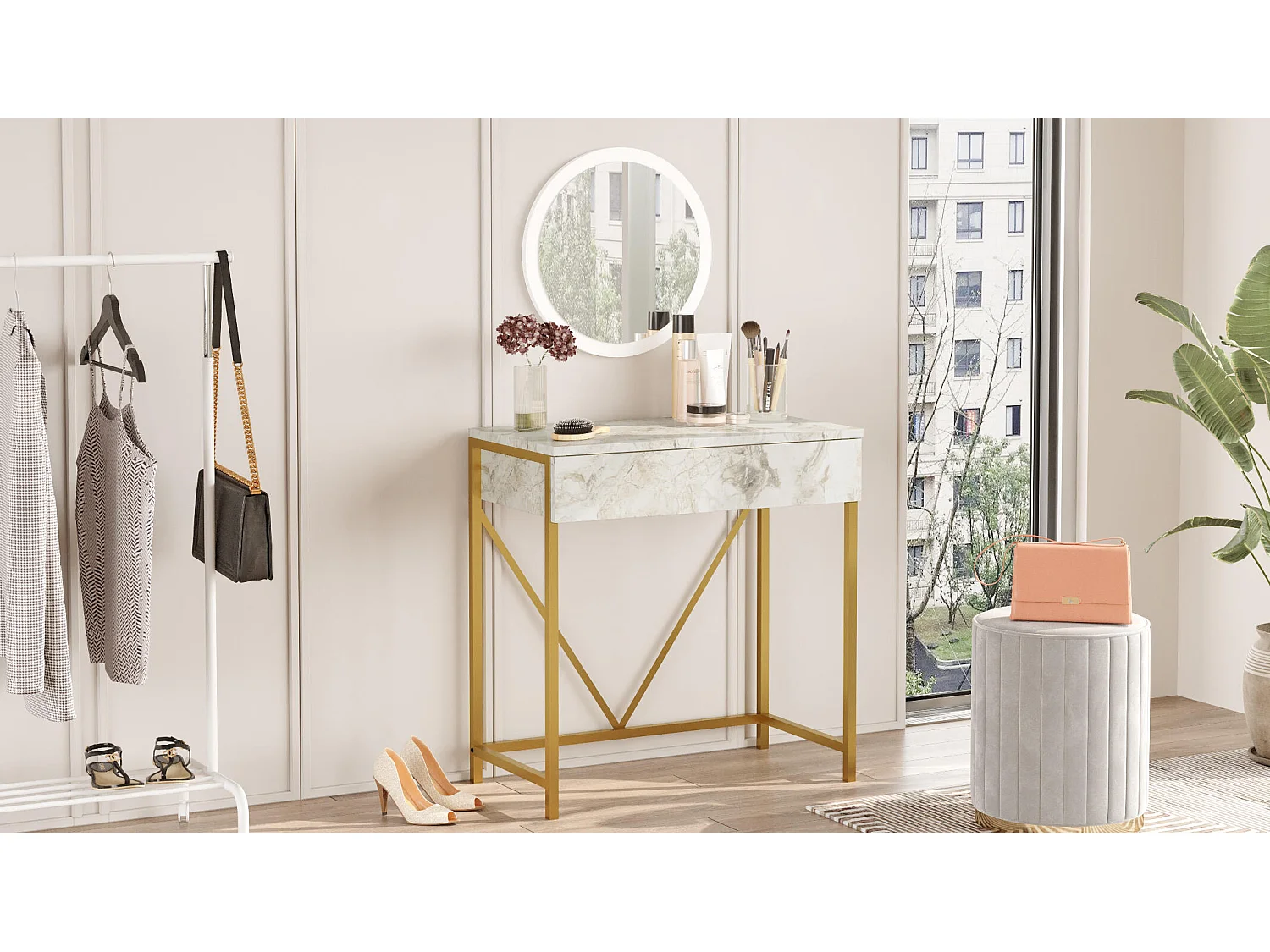 Consoletafel VOYAGE CONT72 72x40x75 Grijs