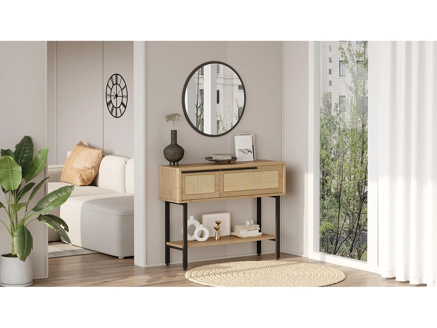 Console OCEAN CONT100 100x30x76 Beigeclair