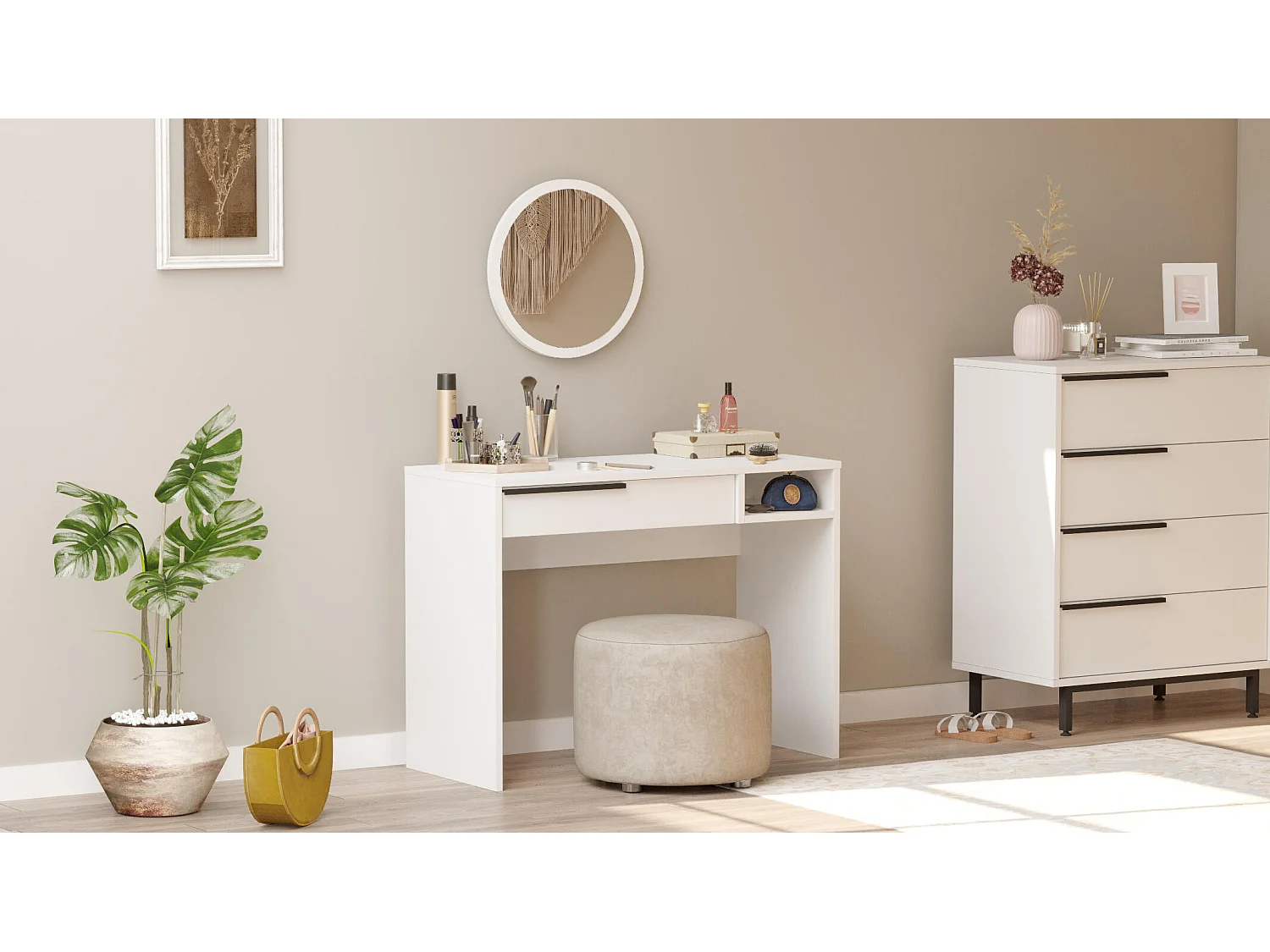 Mesa De Consola OCEAN CONT100 100x45x75 Blanco