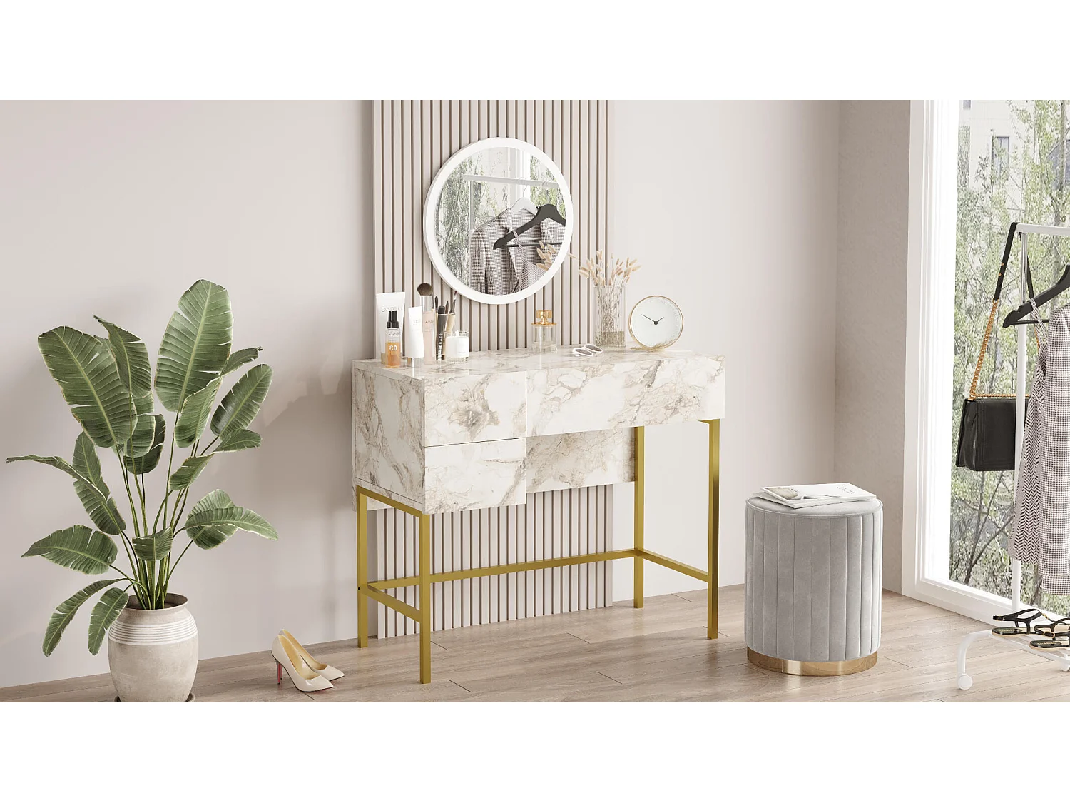 Consoletafel VOYAGE CONT88 88x44x76 Grijs