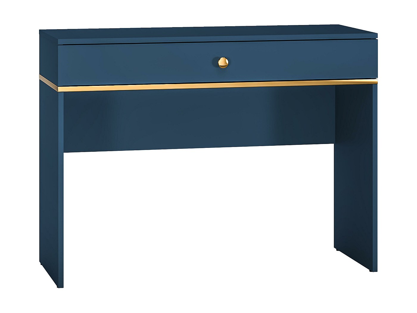 Ensemble 2 consoles Meuble console en marbre blanc et métal doré