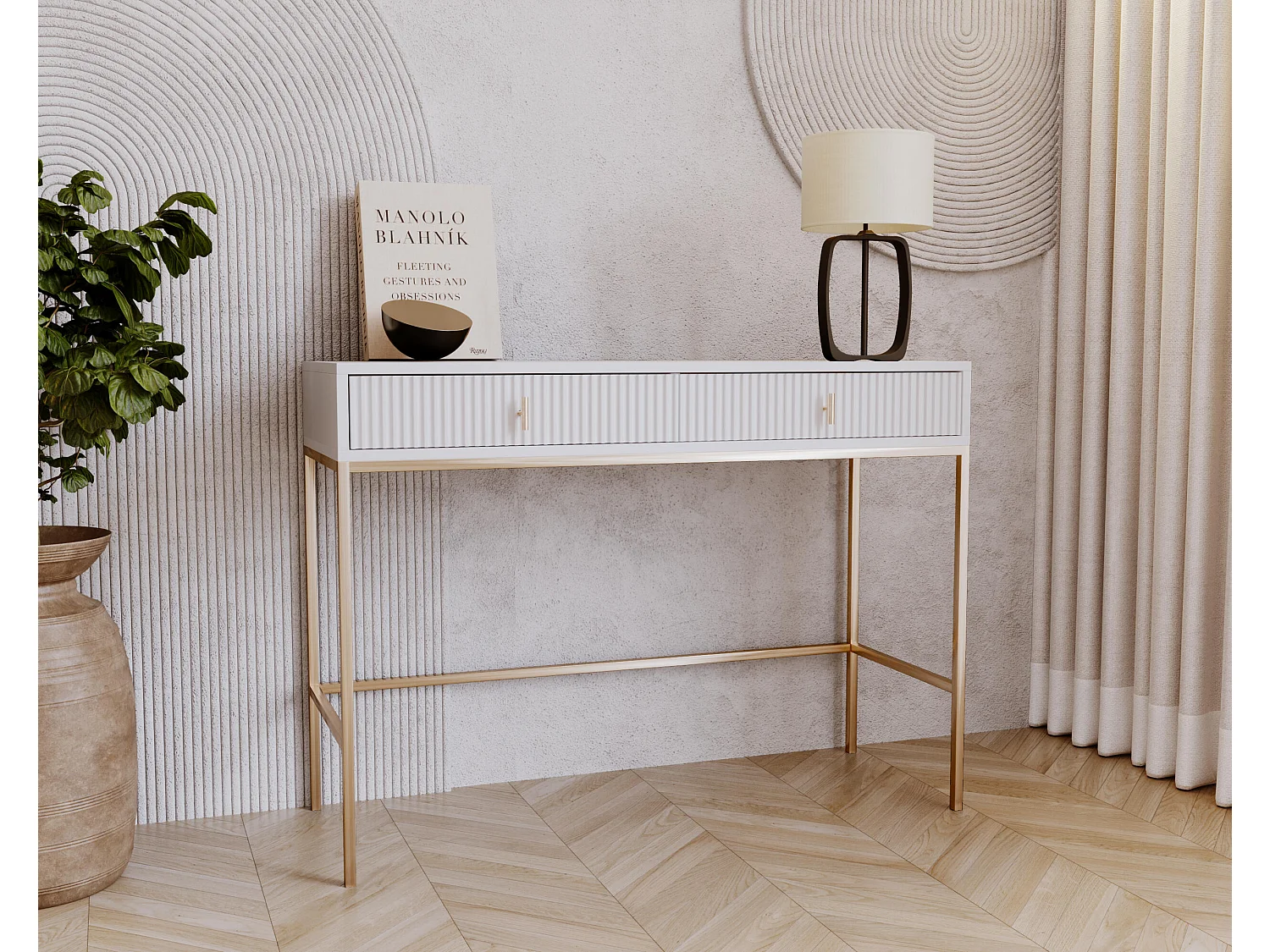 Mesa Consola MAGGIORE CONT104 104x50x77 Branco