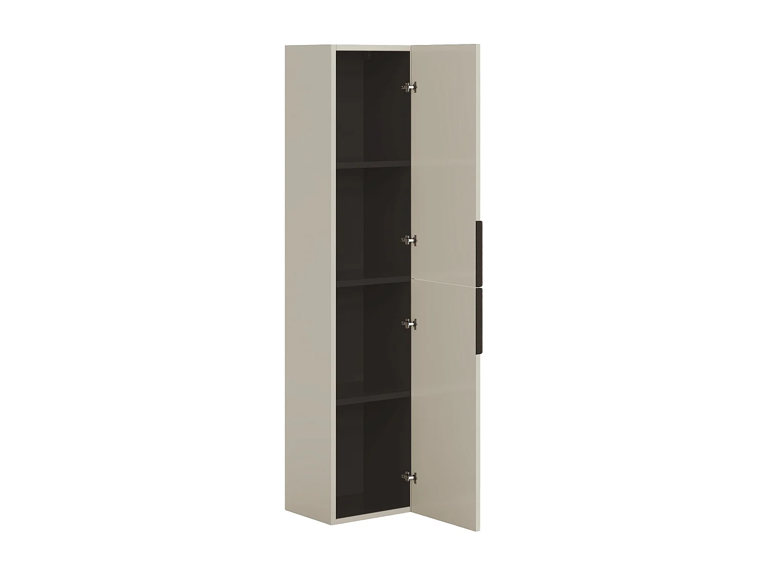 Colonna da bagno sospesa con scanalature - Colore beige - H160 cm - DALIKO