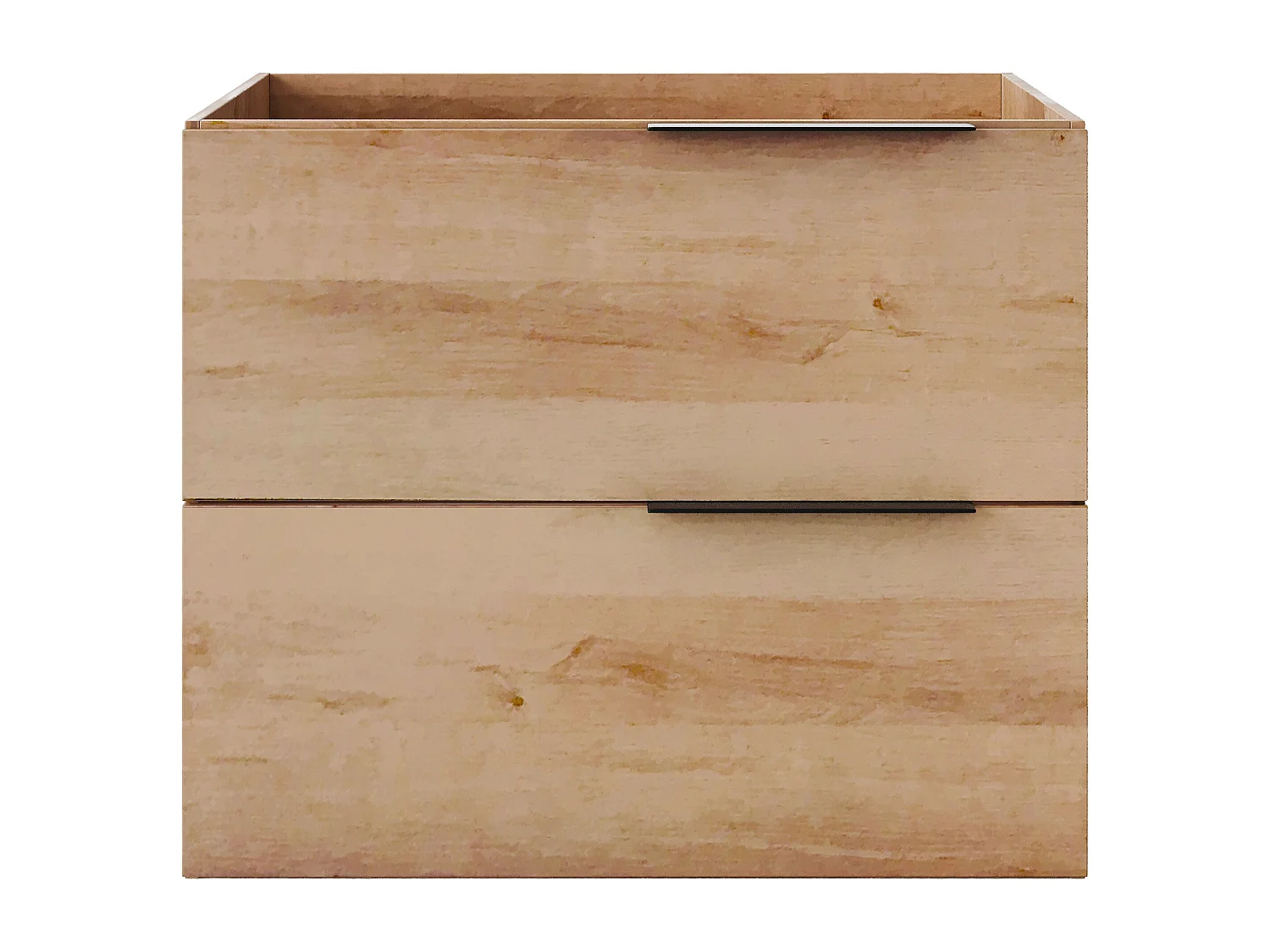 Väggmonterat handfatsunderskåp - Ljus naturlig färg - 60 cm - NISAYA