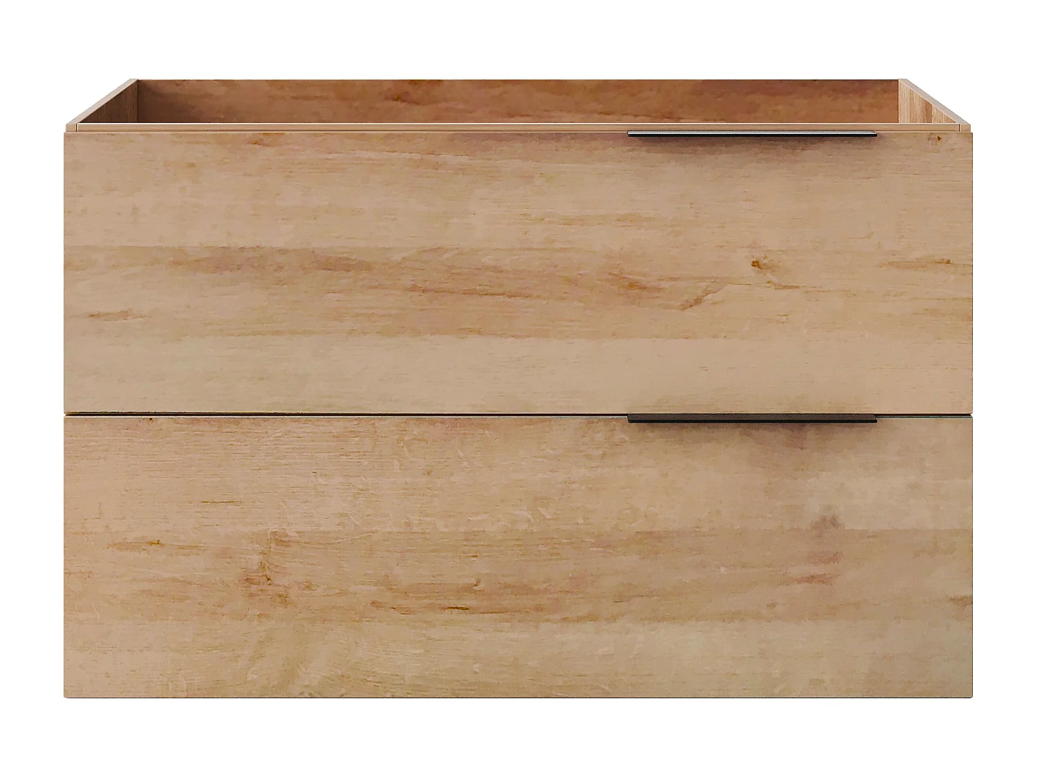 Meuble sous vasque suspendu - Naturel clair - 80 cm - NISAYA