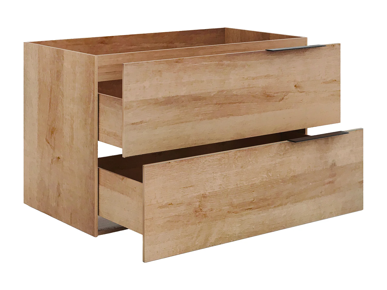 Meuble sous vasque suspendu - Naturel clair - 80 cm - NISAYA