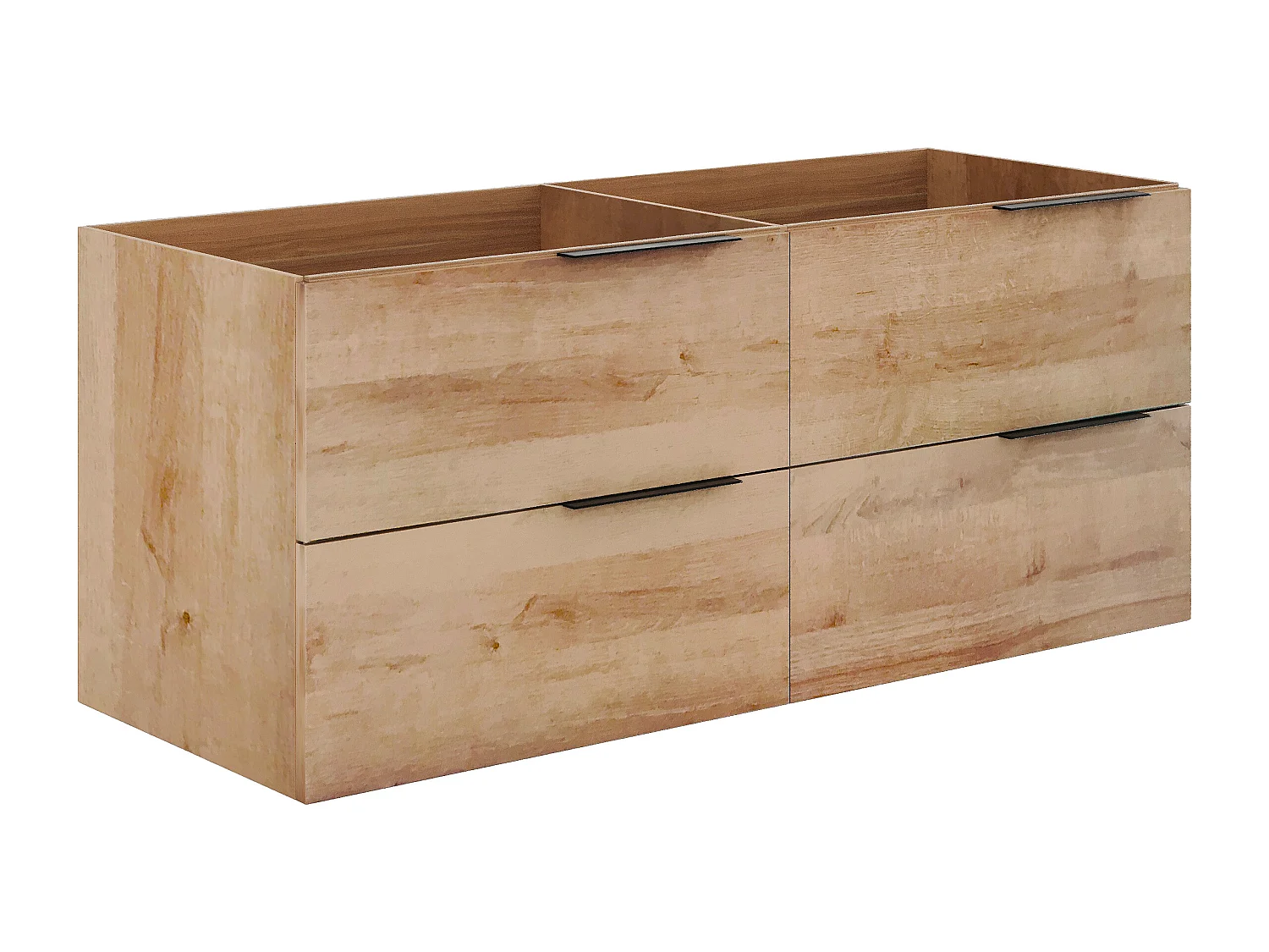 Hängender Waschbeckenunterschrank - Heller Naturton - 120 cm - NISAYA