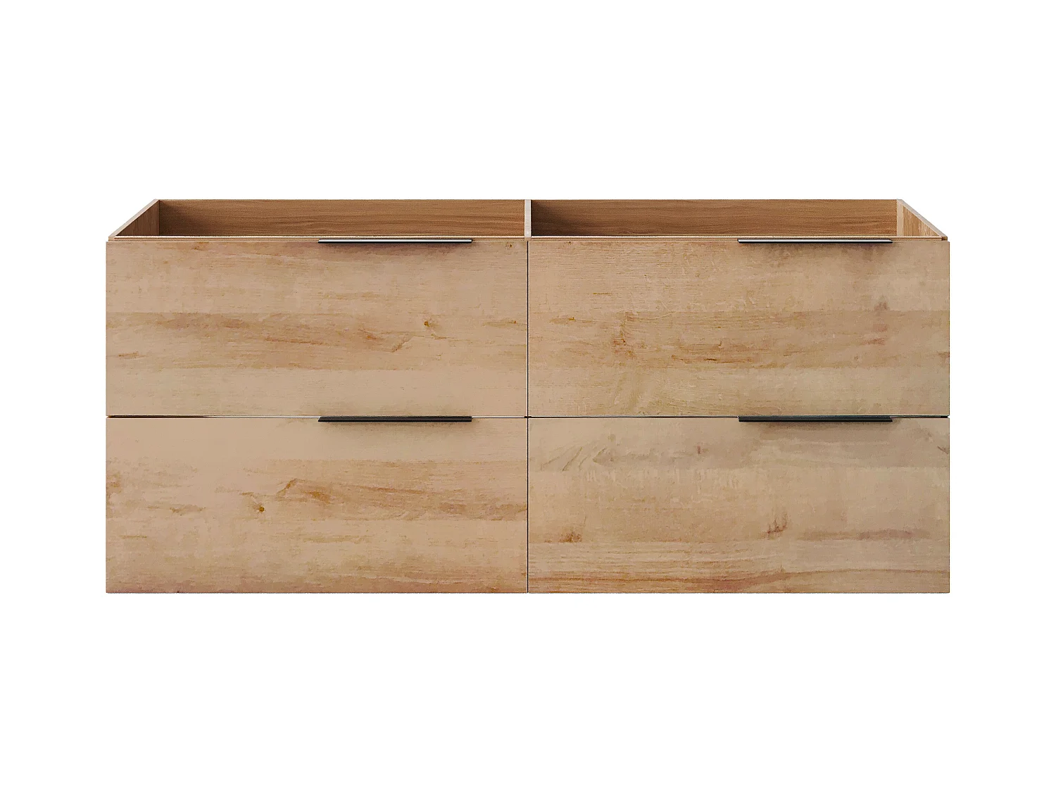 Meuble sous vasque suspendu - Naturel clair - 120 cm - NISAYA