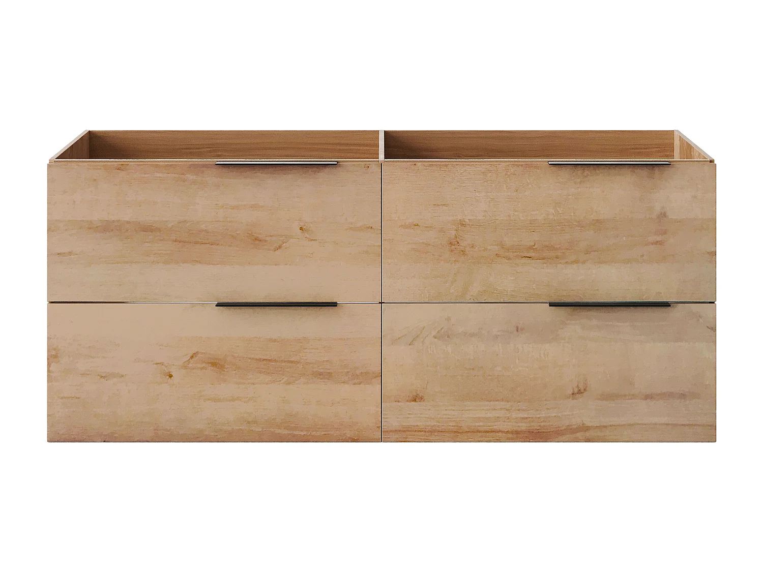 Meuble sous vasque suspendu - Naturel clair - 120 cm - NISAYA