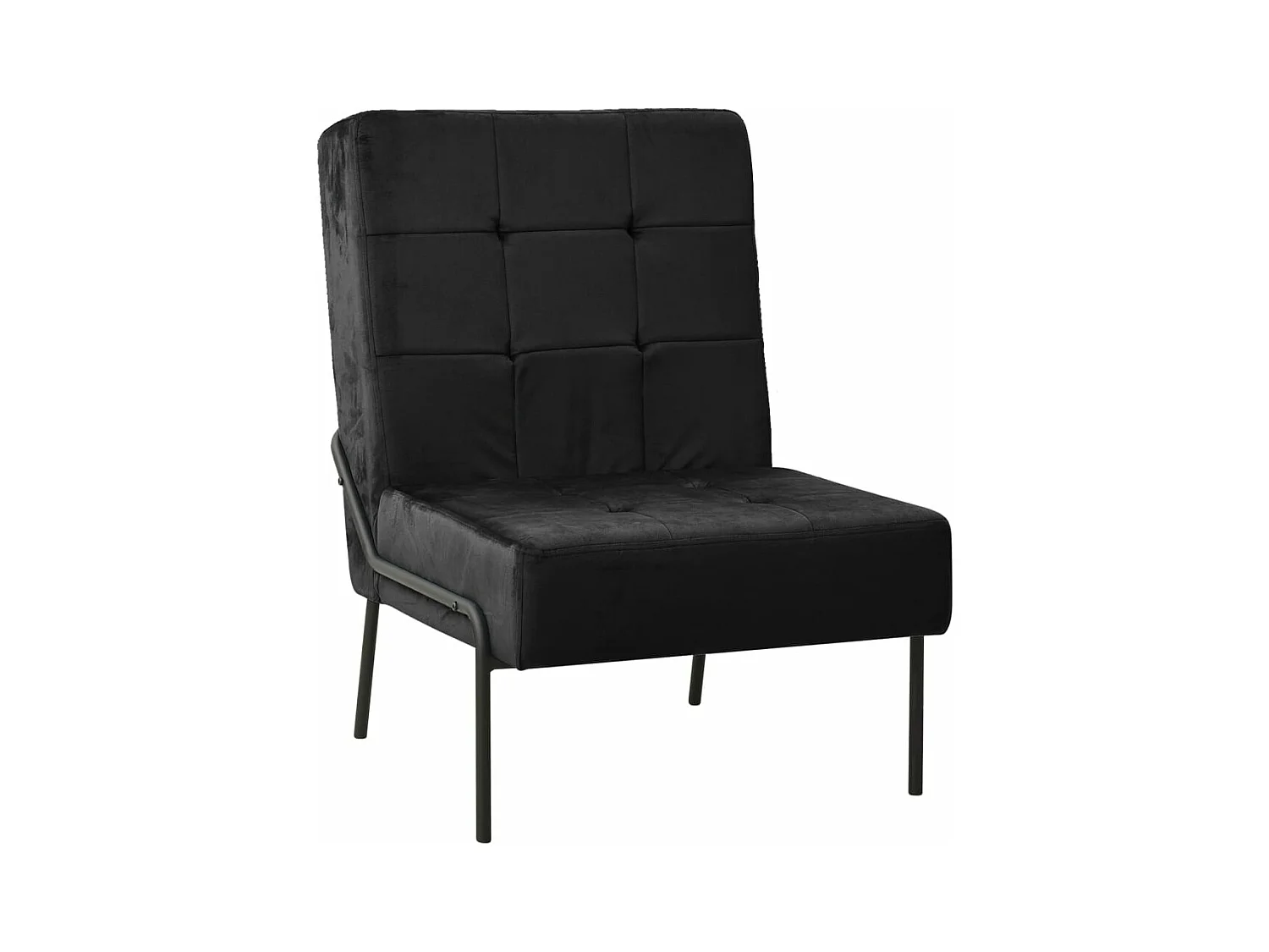 Relaxstuhl 65x79x87 cm Schwarz Samt