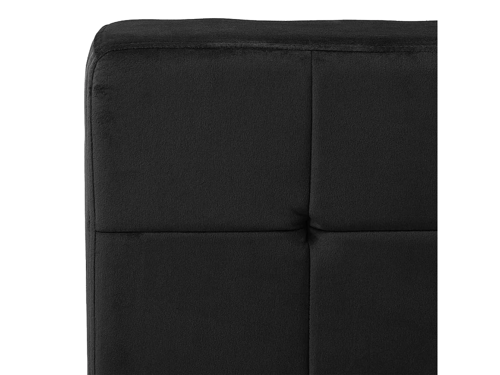 Chaise de relaxation 65x79x87 cm Noir Velours