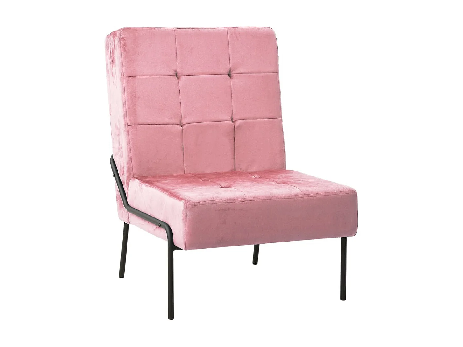 Chaise de relaxation 65x79x87 cm Rose Velours