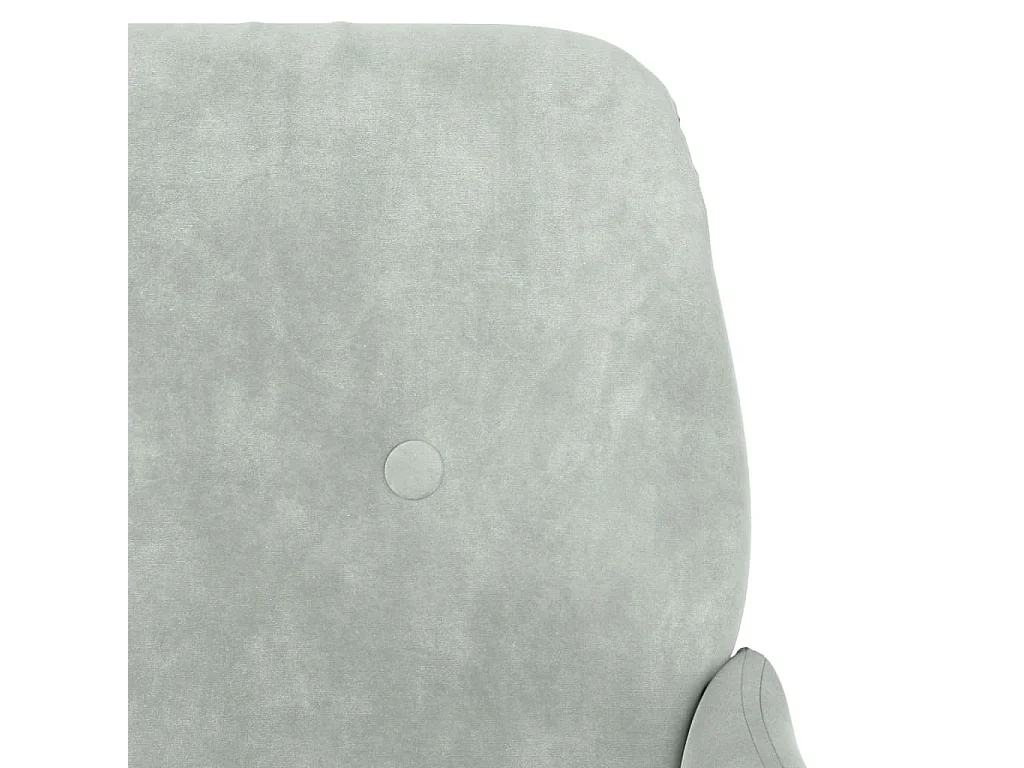 Fauteuil 62x79x79 cm fluweel lichtgrijs