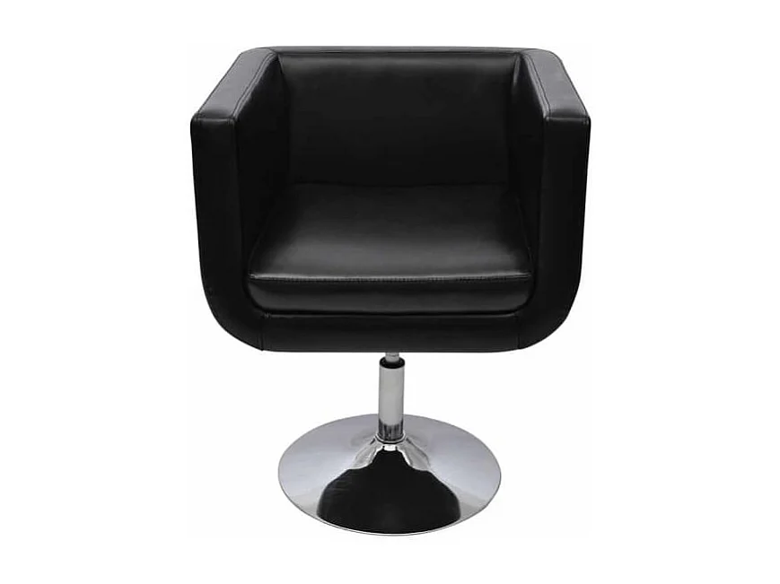 Barsessel 2 Stk. Kunstleder Schwarz