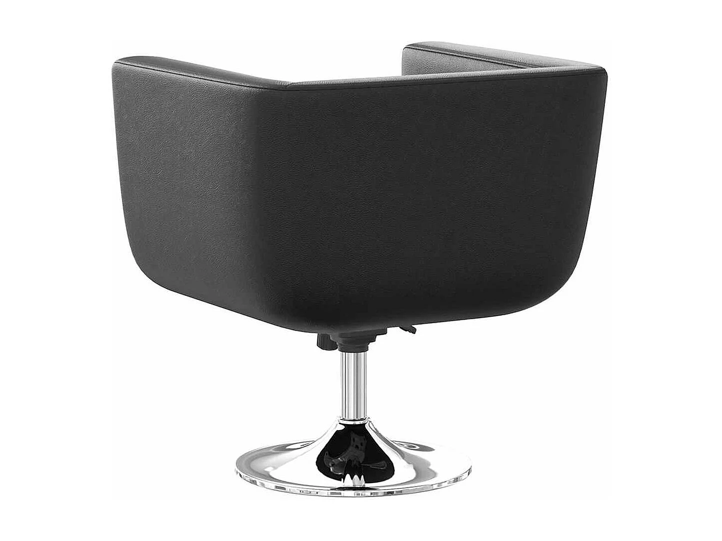 Chaise de bar lot de 2 cuir artificiel noir