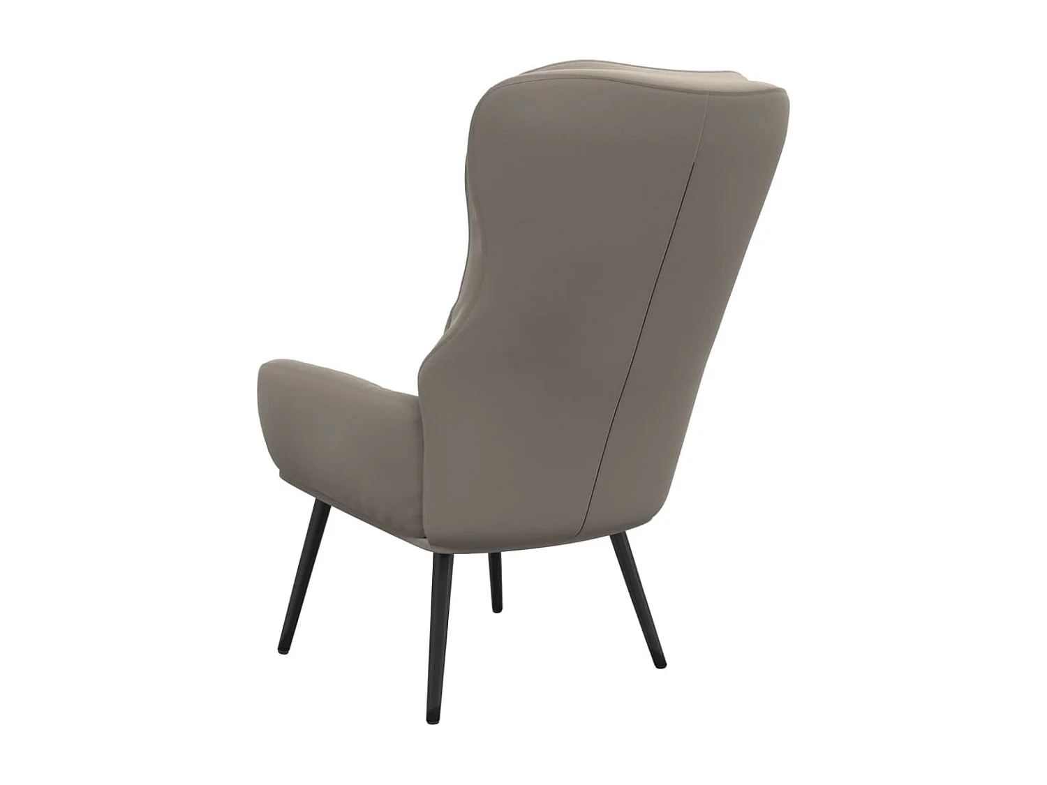 Chaise de relaxation Gris clair Velours