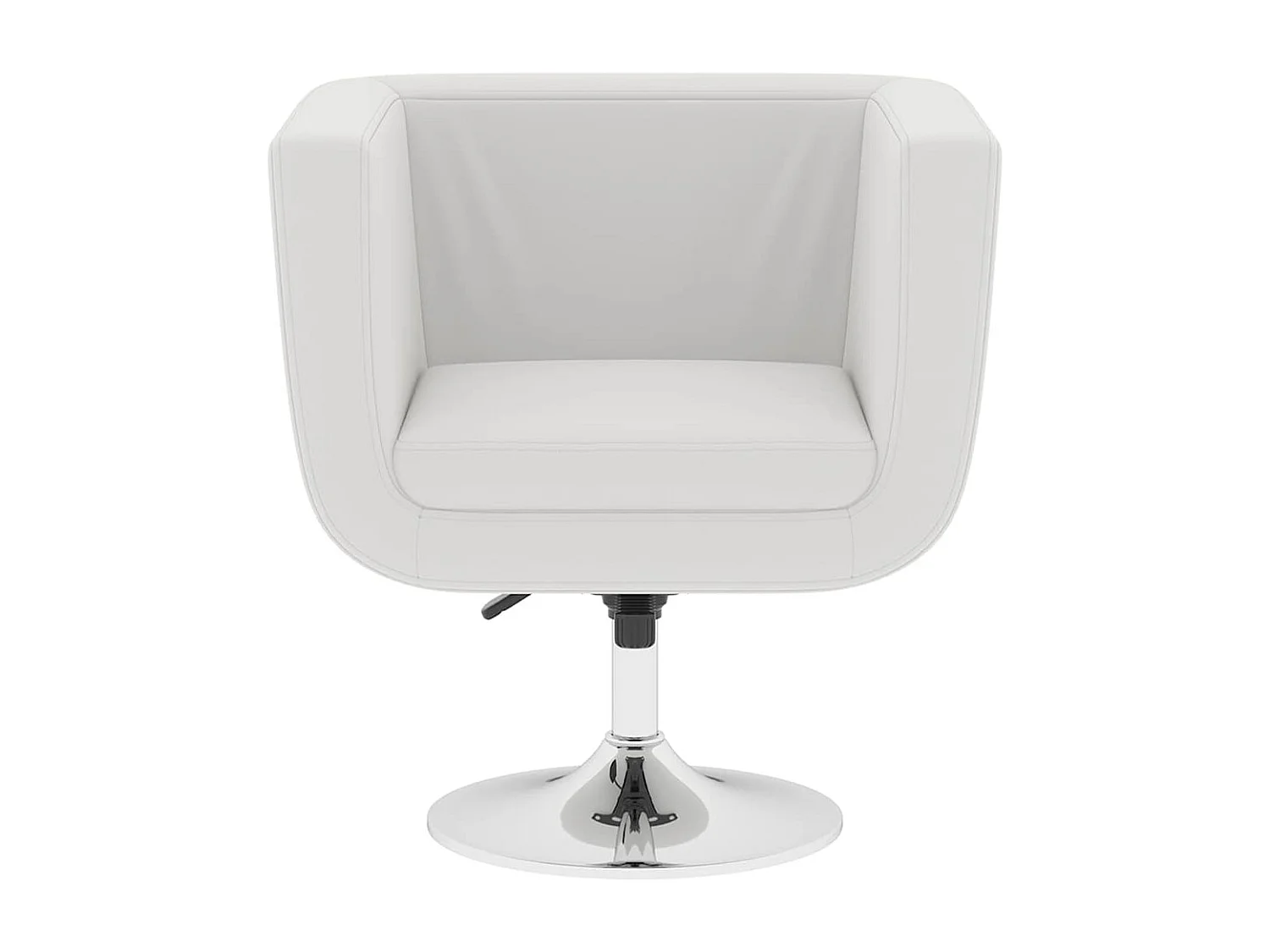 Chaises de bar lot de 2 blanc similicuir