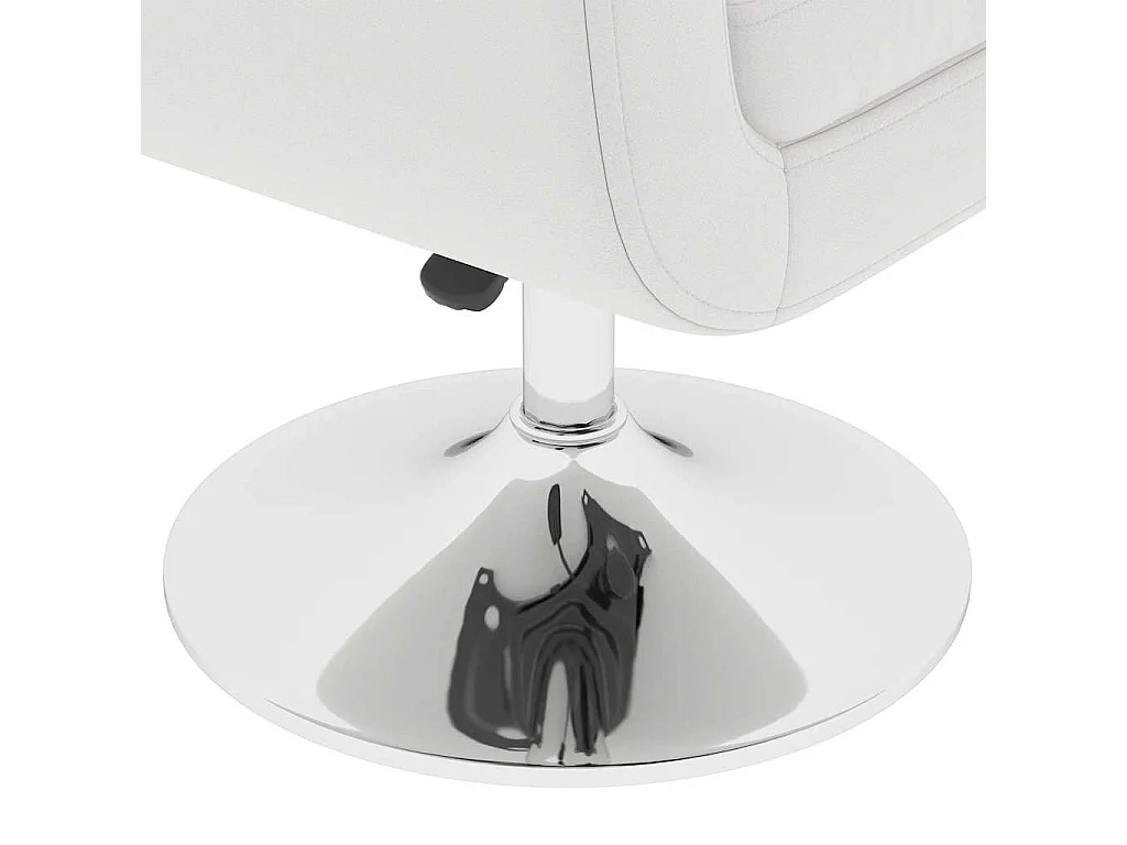 Chaises de bar lot de 2 blanc similicuir