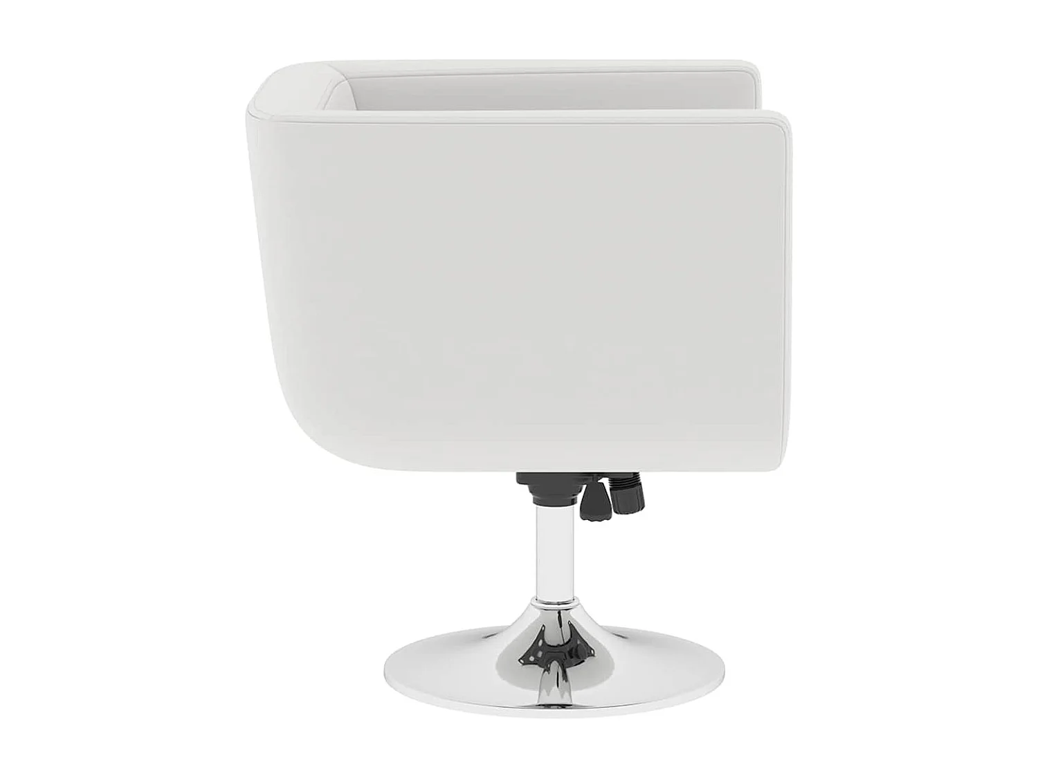 Chaises de bar lot de 2 blanc similicuir