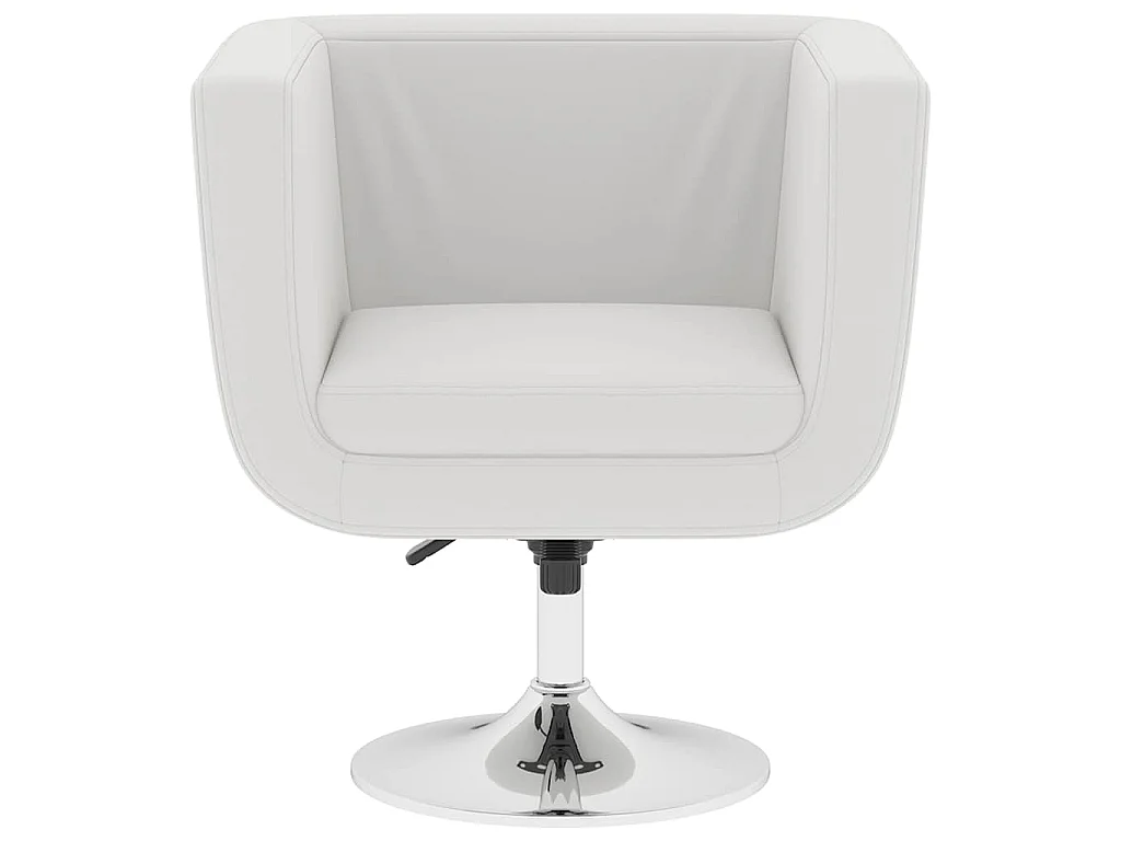 Chaises de bar lot de 2 blanc similicuir