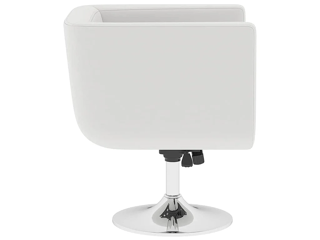 Chaises de bar lot de 2 blanc similicuir
