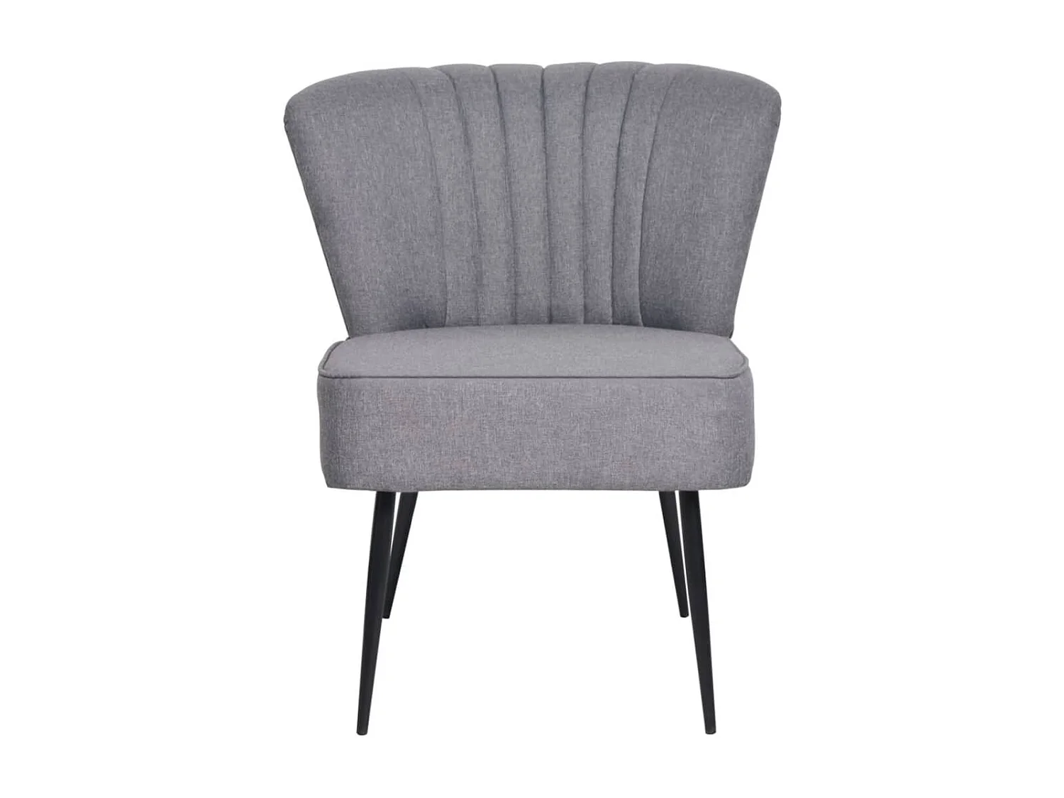 Chaise de cocktail gris clair tissu