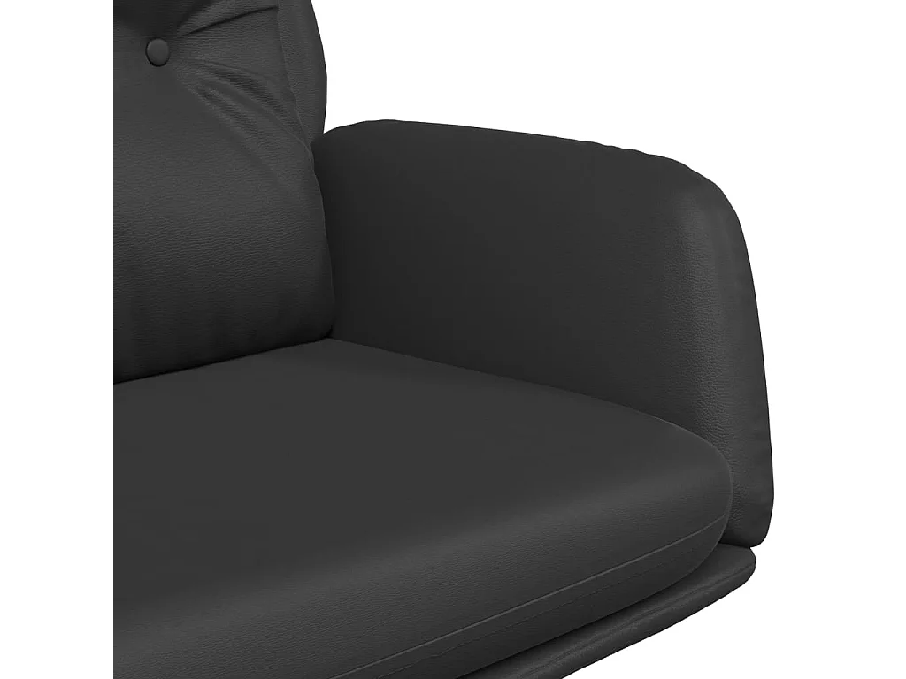 Relaxsessel Schwarz Echtleder