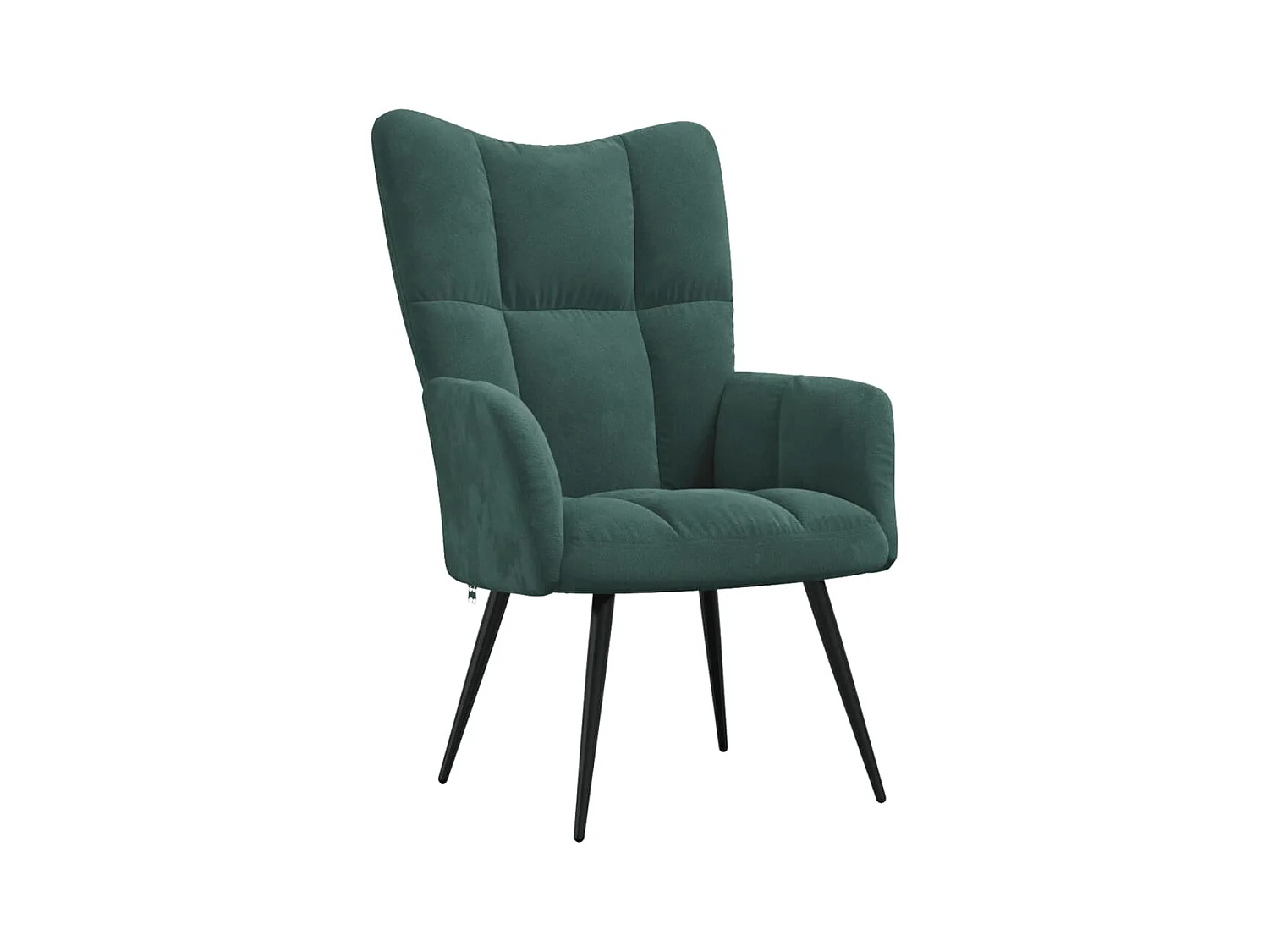 Chaise de relaxation Vert foncé Velours