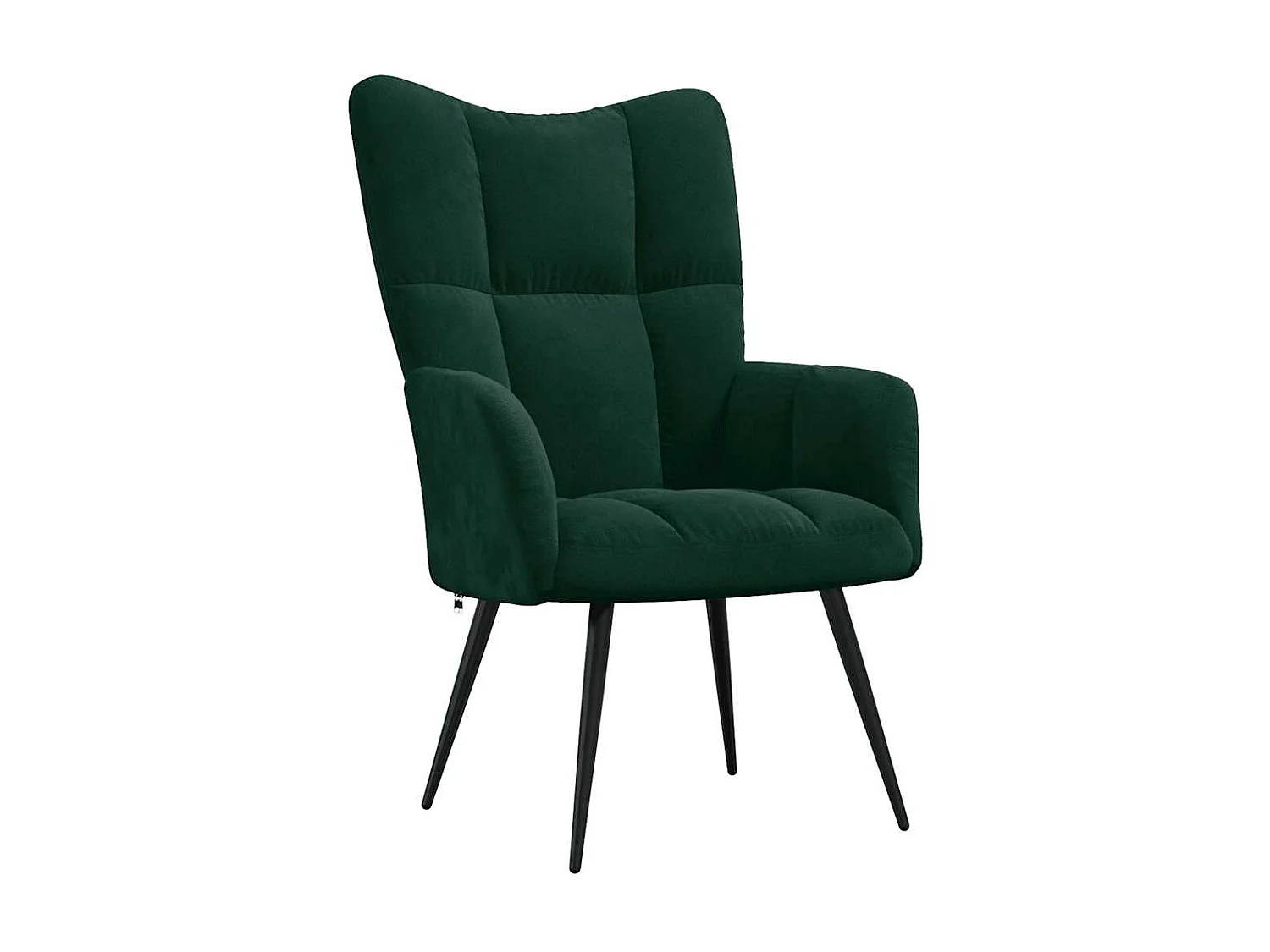 Chaise de relaxation Vert foncé Velours